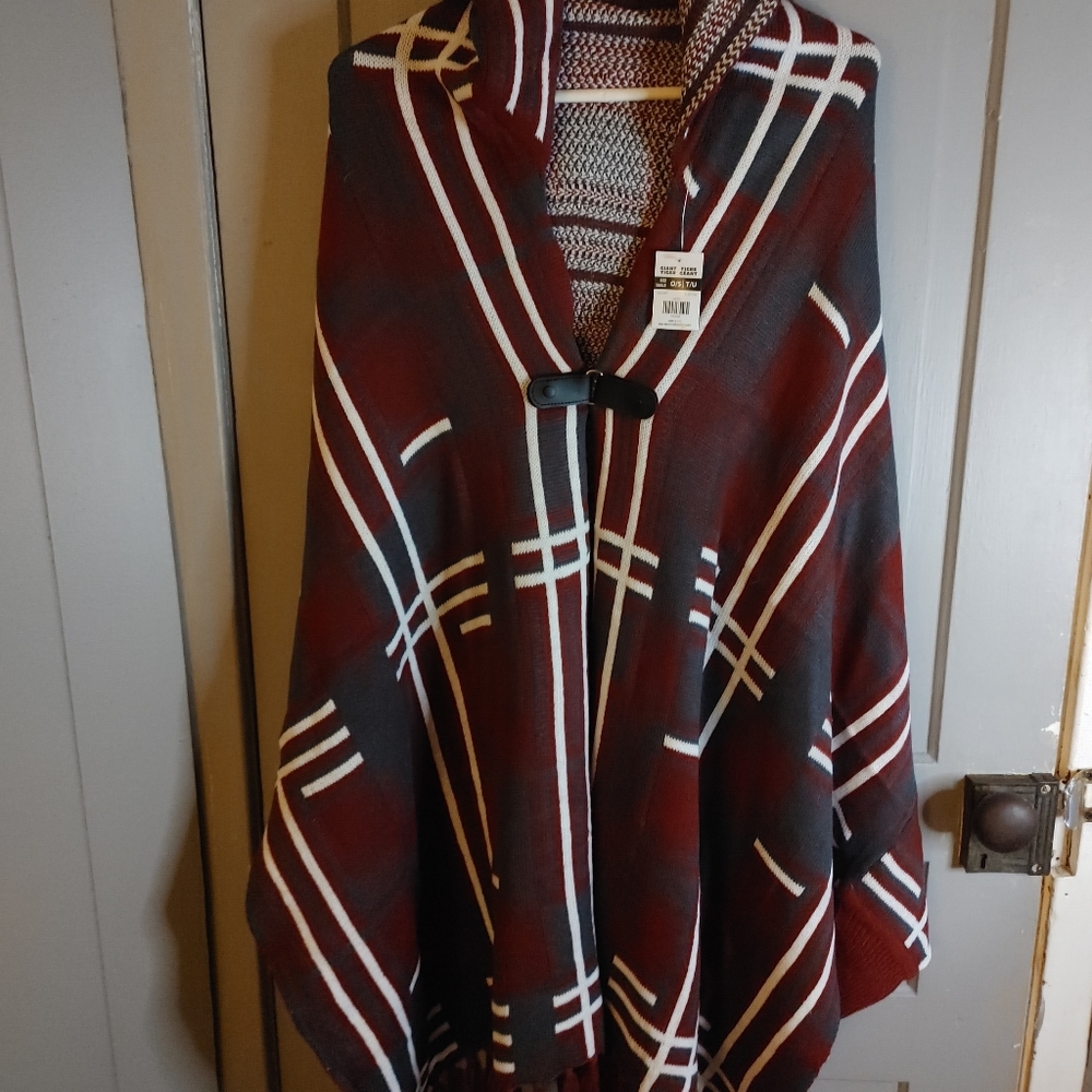 Shawl with sleeves